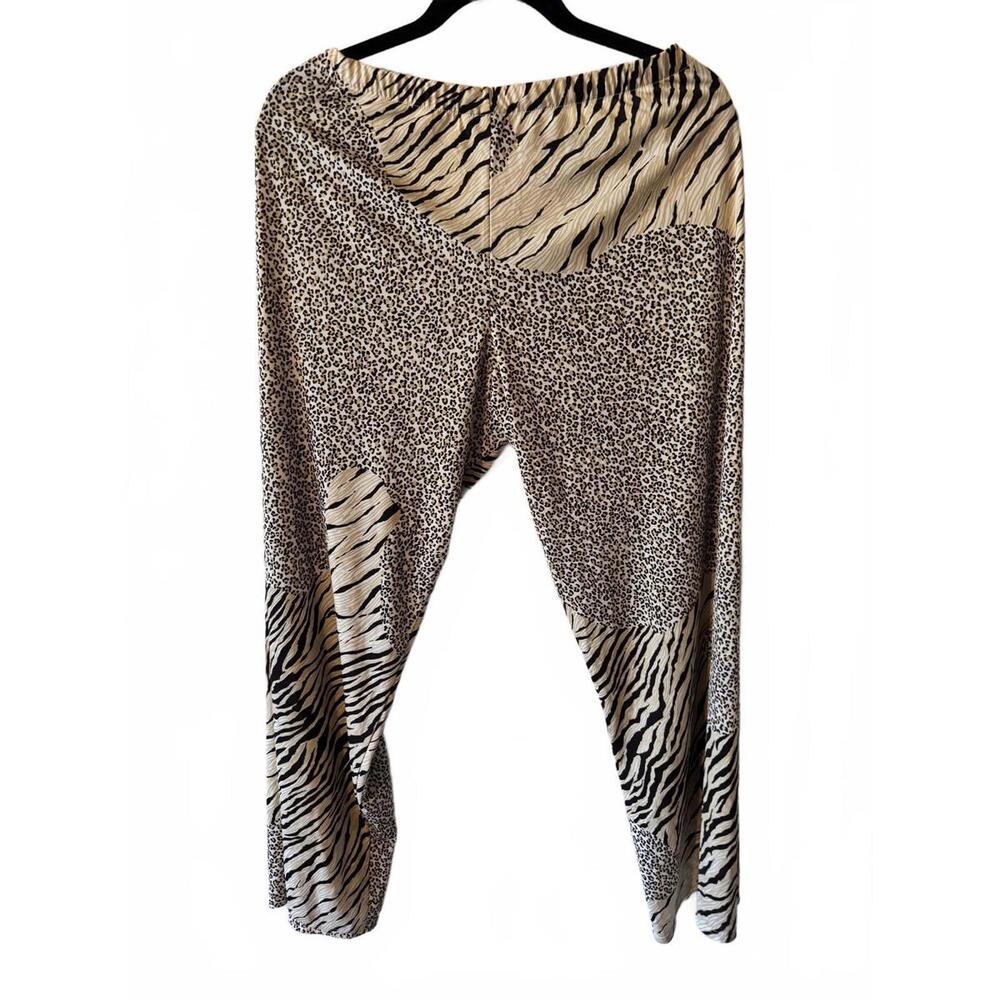 Natori Women's Black 'Edgy Garden' animal Print leopard casual Pants